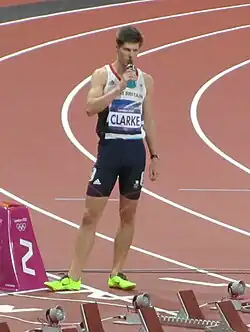 Lawrence Clarke Rang sieben in 12,53&nbsp;s