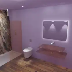 Aufgabenlicht: Leselicht an der Toilette; das indirekte Licht, das der Spiegel emittiert, ist stark genug, um z.&nbsp;B. Schminken zu erlauben.