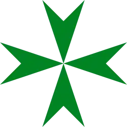 Lazarus-Orden: Grün auf Weiß