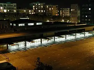Südfassade in der Nacht