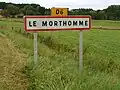 Dorfeingang bei Le Morthomme