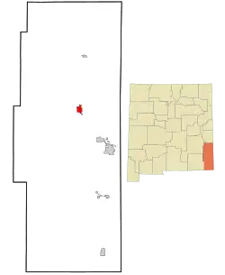 Lage von Lovington im County und in New Mexico