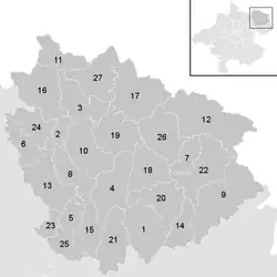 Lage der Gemeinde Bezirk Freistadt im Bezirk Freistadt (anklickbare Karte)