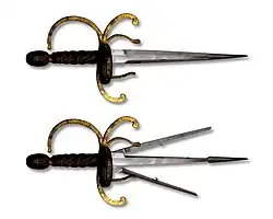 Springklingendolch (geschlossen u. geöffnet)