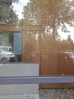 Erich-Markel-Haus, Blick durch das Fenster auf das Innenhaus