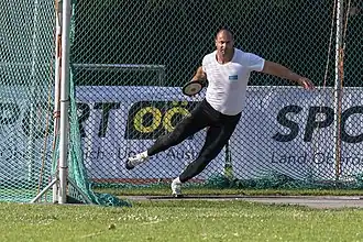 Roland Varga Rang vierzehn mit 59,09&nbsp;m