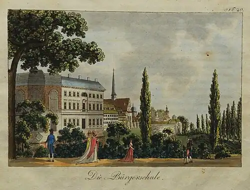 Die Bürgerschule in Leipzig, 1804