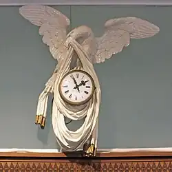 Die Uhr von 1850 im Holzgehäuse