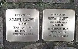 Stolpersteine Ehepaar Lampel
