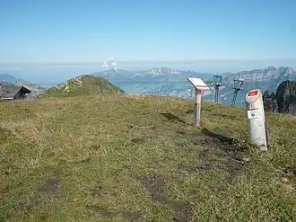 Auf dem Gipfel des Leist