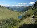 Zustieg über den Unteren Stuckensee im Leitnertal (Blick nach Norden)