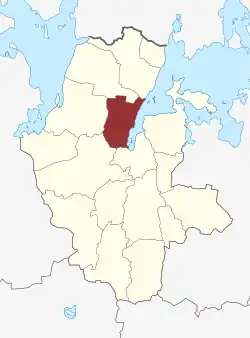 Lage des Lyndby Sogn in der Lejre Kommune