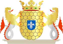 Fischgeschwänzte Löwen im Wappen von Lelystad