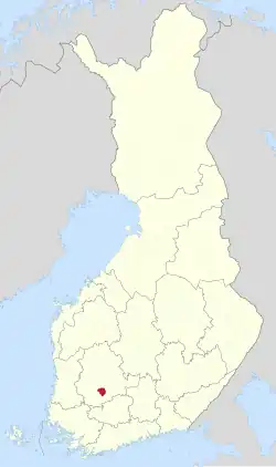 Lage von Lempäälä in Finnland