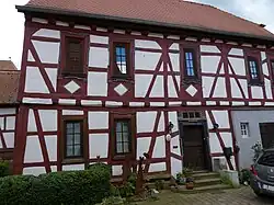 Seitenansicht des Zollhauses, erbaut 1707