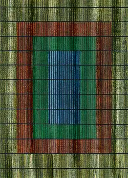 Millennium Lines 5 Öl/Lw. 100 × 80 cm