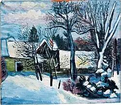 Haus des Künstlers im Winter, um 1935