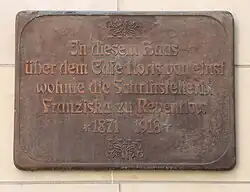 Gedenktafel Franziska zu Reventlow