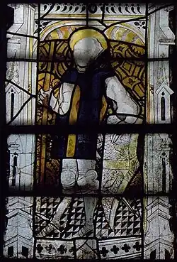 Heiliger Krieger mit Rüstung und Schild