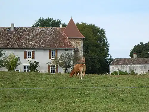 Der Weiler Les Merles mit Herrensitz des 16. Jahrhunderts