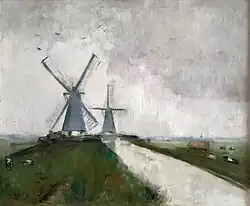 Holländische Landschaft, 1913, Öl auf Leinwand, 61,5&nbsp;×&nbsp;74,5&nbsp;cm (Privatbesitz)