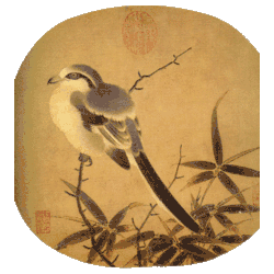 Li Anzhongs „Vogel auf einem Zweig“, späte Nördliche Song-Dynastie, ca. 1130