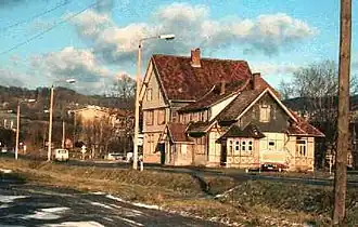 Bahnhof Liebenstein Gleisseite, 1990