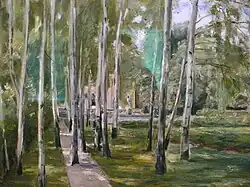 Liebermann-Gemälde: Birkenweg, 1918