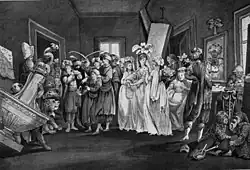 Lieberhaberaufführung des Postzuges von Ayrenhoff