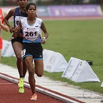 Lili Das bei den Asienmeisterschaften 2017 in Bhubaneswar