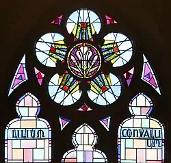 Lilie der Täler, fünftes Fenster auf der Südseite