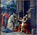 Jacques-Louis David: Belisar bittet um Almosen 1780