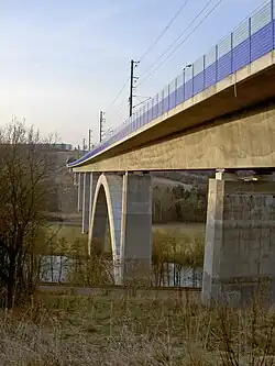 Lahntalbrücke, Blickrichtung Norden