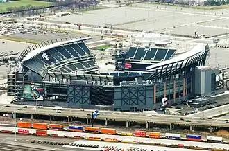 Luftaufnahme des Lincoln Financial Field (März 2012)