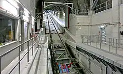 Die Standseilbahn des Kraftwerkes Linth-Limmern, mit 215 t Kapazität