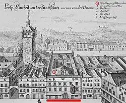 Stadthaus. Hauptplatz von Linz