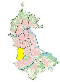 Statistische Bezirke des Linzer Stadtteils Bindermichl-Keferfeld