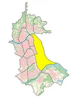 Statistische Bezirke des Linzer Stadtteils Industriegebiet-Hafen