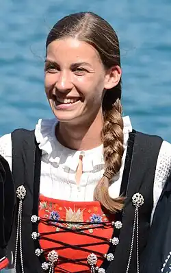 Lisa Stoll nach dem Auftritt auf dem Rütli 2022