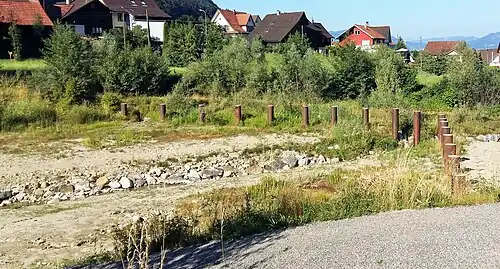 Schwemmgutsammler im Bereich Schossenriet