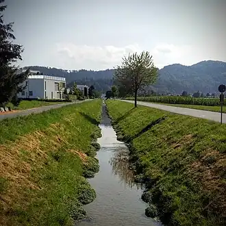 … zwischen Berneck und Au (Blickrichtung Berneck)