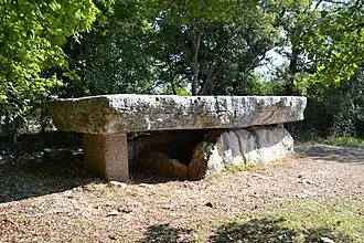 Dolmen von La Pierre Martine - danach