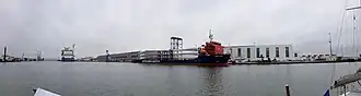 Rotorblätter im Hafen von Saint-Nazaire