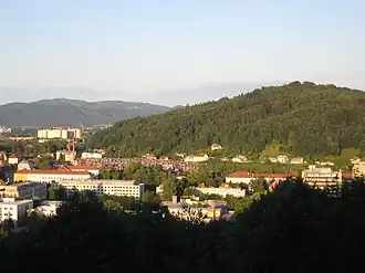 Westteil von Golovec, Ansicht vom Laibacher Schloss