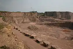 Rhyolith-Steinbruch in Löbejün (Sachsen-Anhalt)