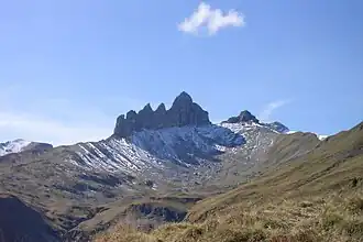 Blick von Norden auf die Lobhörner