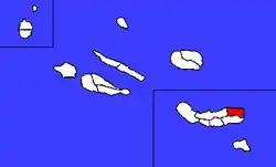 Position des Kreises Nordeste