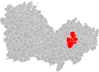Lage der Communauté de communes Arguenon Hunaudaye im Département Côtes-d’Armor