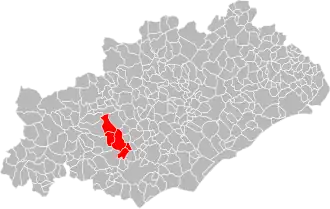 Lage der CC Orb et Taurou im Département Hérault