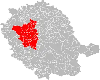 Lage der CC Tarn et Dadou im Département Tarn